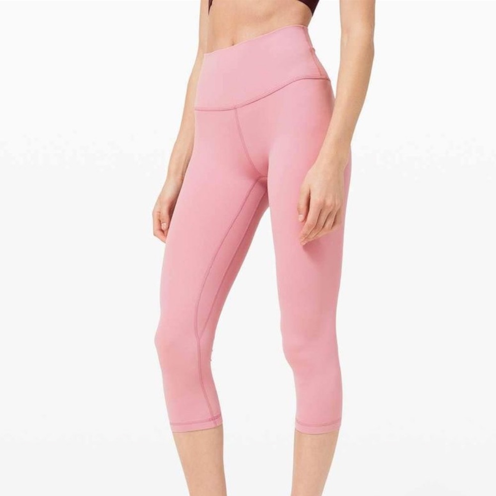 Lululemon align crops in pink taupe